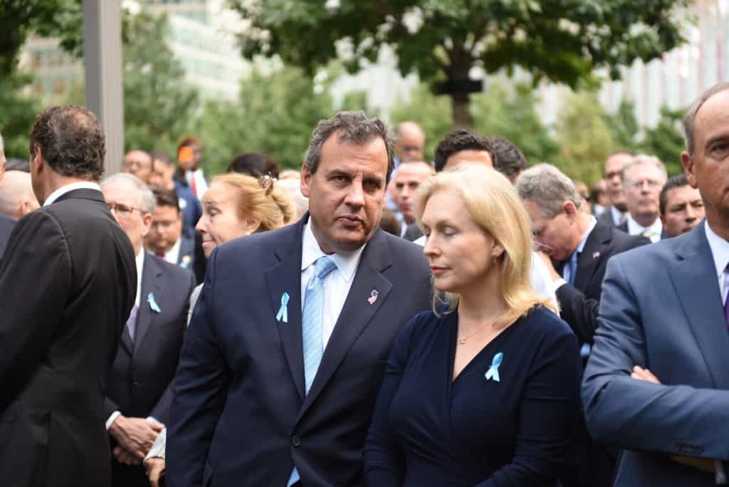 Chris & Mary Pat Christie at WTC memorial service