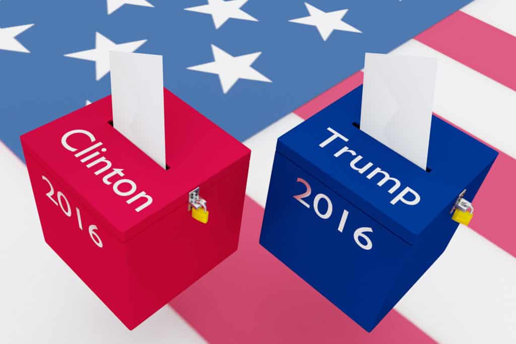 Clinton Vs Trump Election Concept