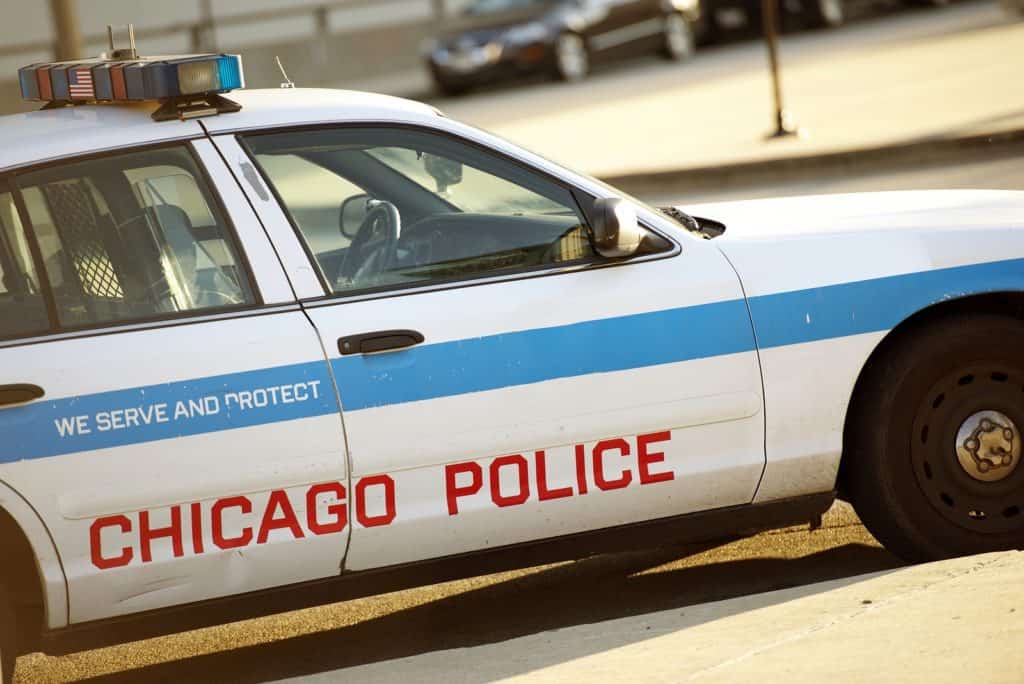 Police Cruiser in Chicago. Chicago Police Car. Transportation and Public Safety Collection.