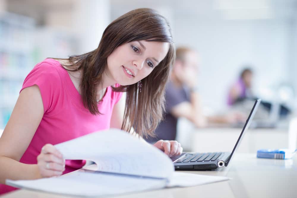 paying student loans back. student studying