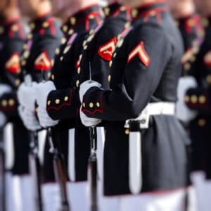 marines in dress