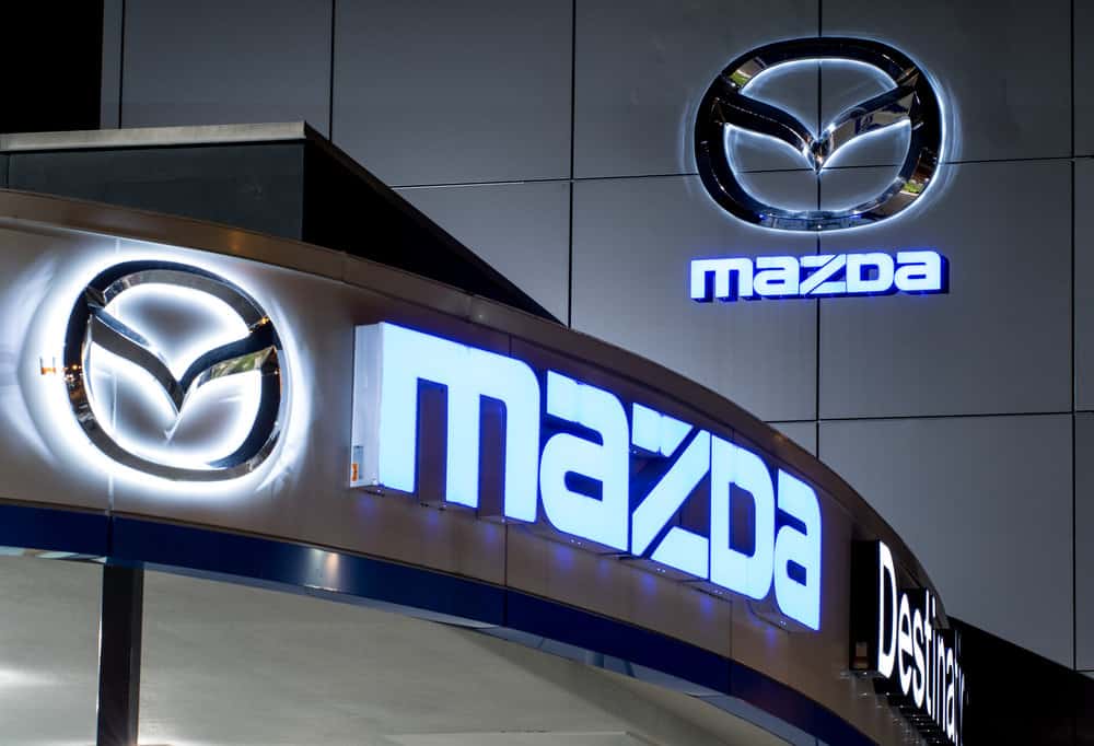 Mazda dealership sign