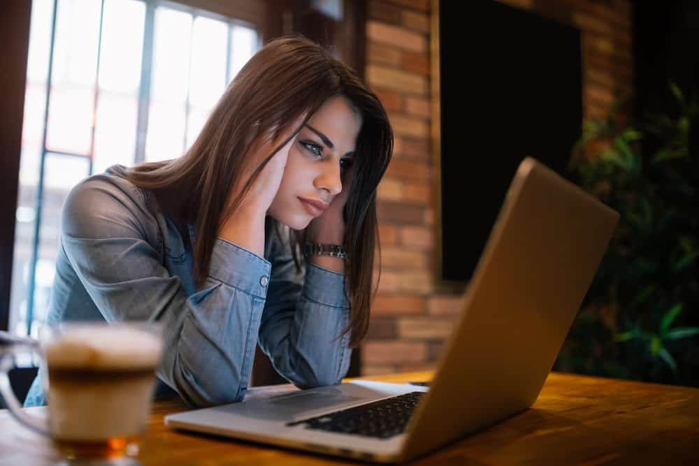 woman on laptop computer