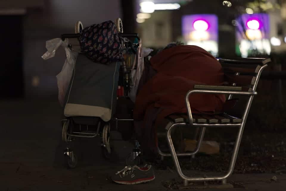 photo of person living on the streets