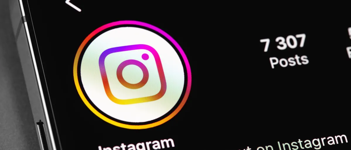 Instagram app profile page open on a smartphone screen
